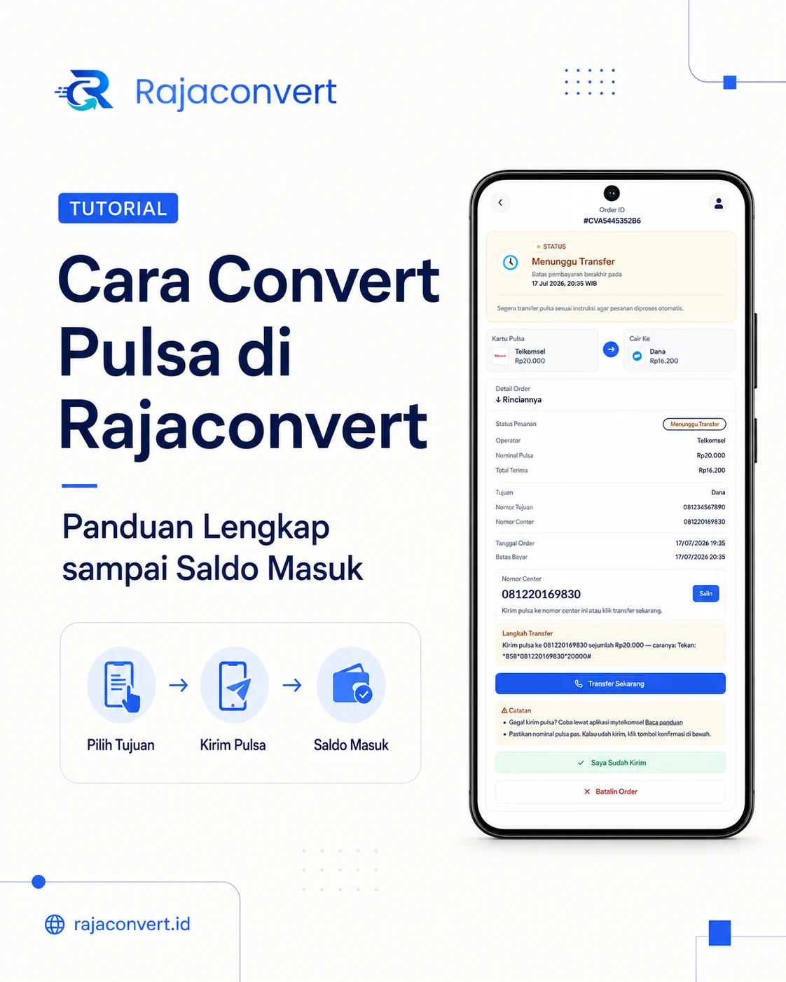 Cara Convert Pulsa di Rajaconvert: Panduan Lengkap sampai Saldo Masuk