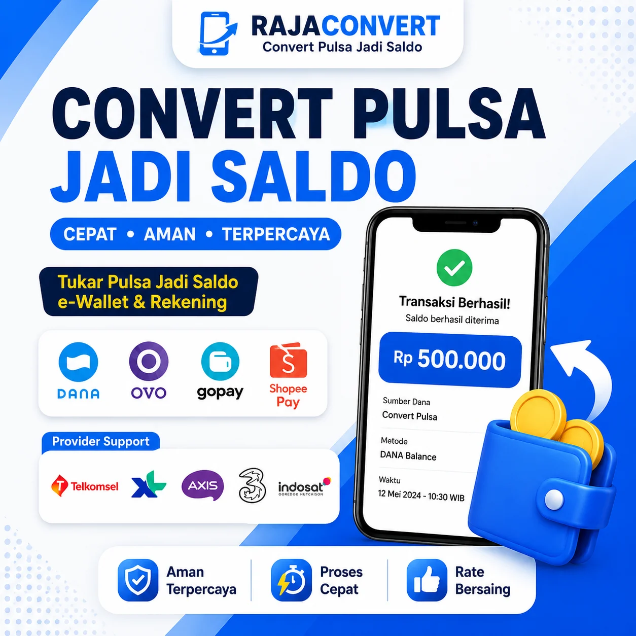 Cara Convert Pulsa Jadi Saldo Dana dengan Aman dan Cepat