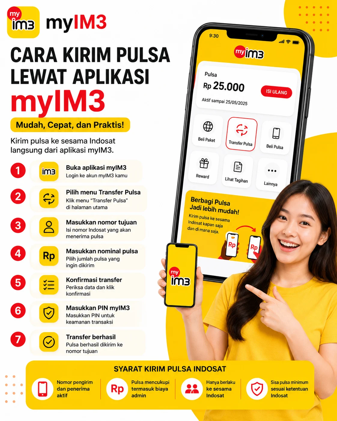 Cara Kirim Pulsa Lewat Aplikasi myIM3 dengan Mudah dan Cepat