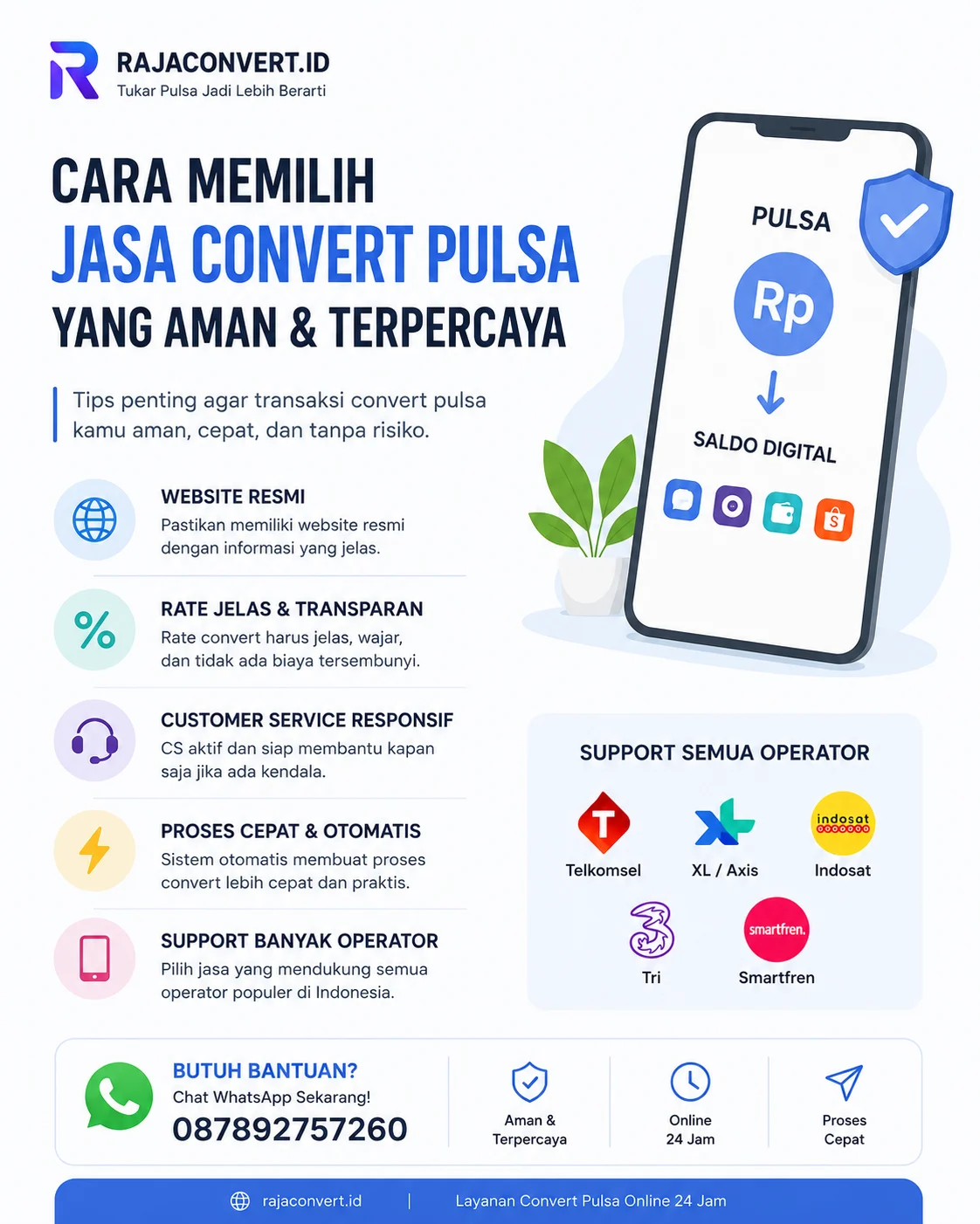 Cara Memilih Jasa Convert Pulsa yang Aman dan Terpercaya